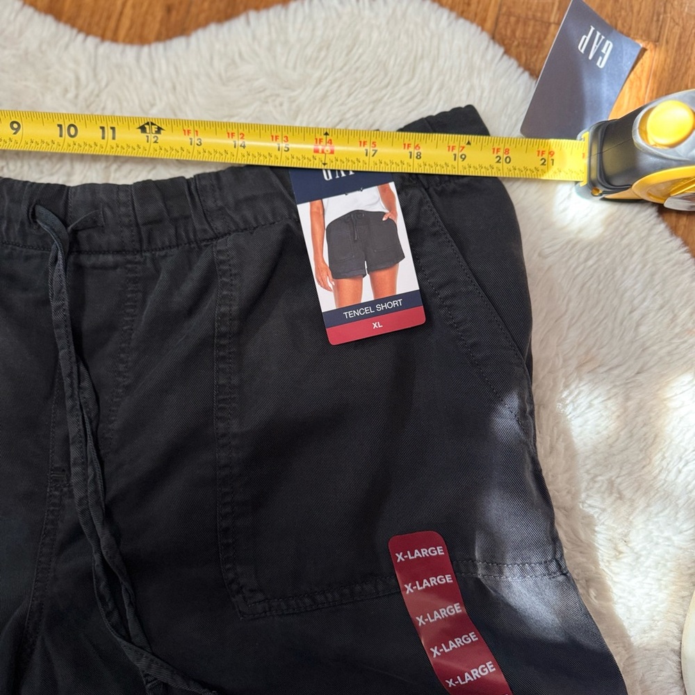 GAP tencel shorts women’s xl NWT black - Picture 7 of 10